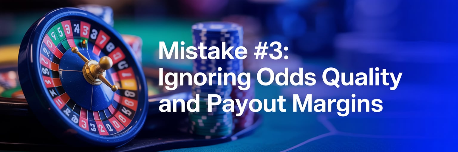 Mistake #3: Ignoring odds quality and payout margins